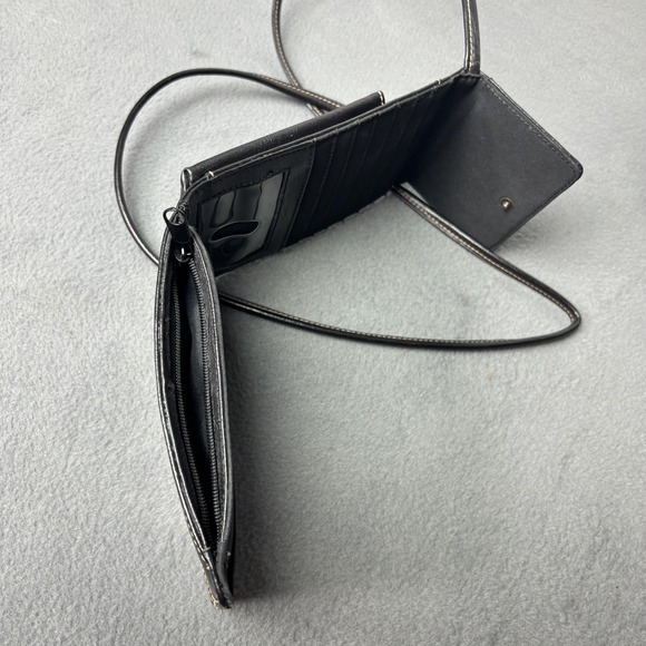 Nine & Company Wallet Crossbody Bag Womens One Size Black Phone Purse ID Window - Picture 6 of 9